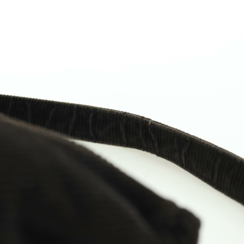 【日本直送】FENDI Mamma Baguette 單肩包 燈芯絨 黑色 銀色 正品 ARZ587SAV-13