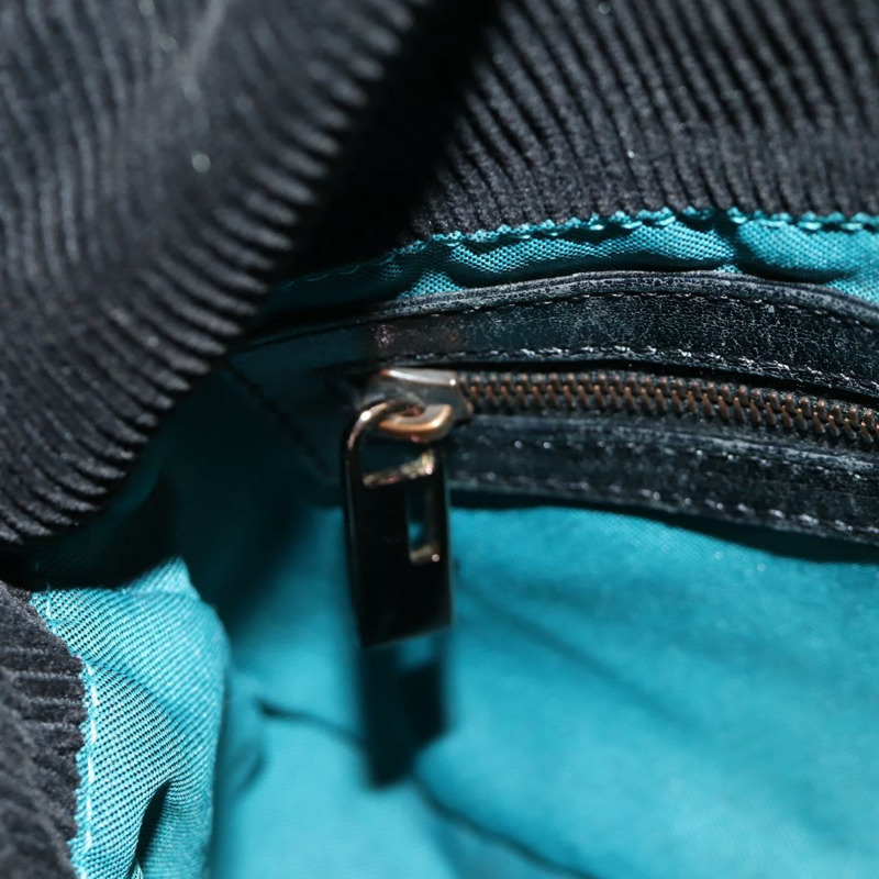 【日本直送】FENDI Mamma Baguette 單肩包 燈芯絨 黑色 銀色 正品 ARZ587SAV-24