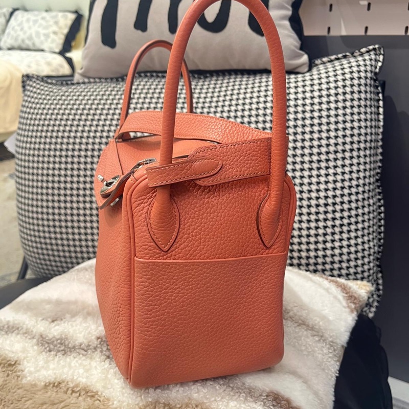 Hermes Lindy 26 Stamp [Q] 龍蝦粉銀扣-1