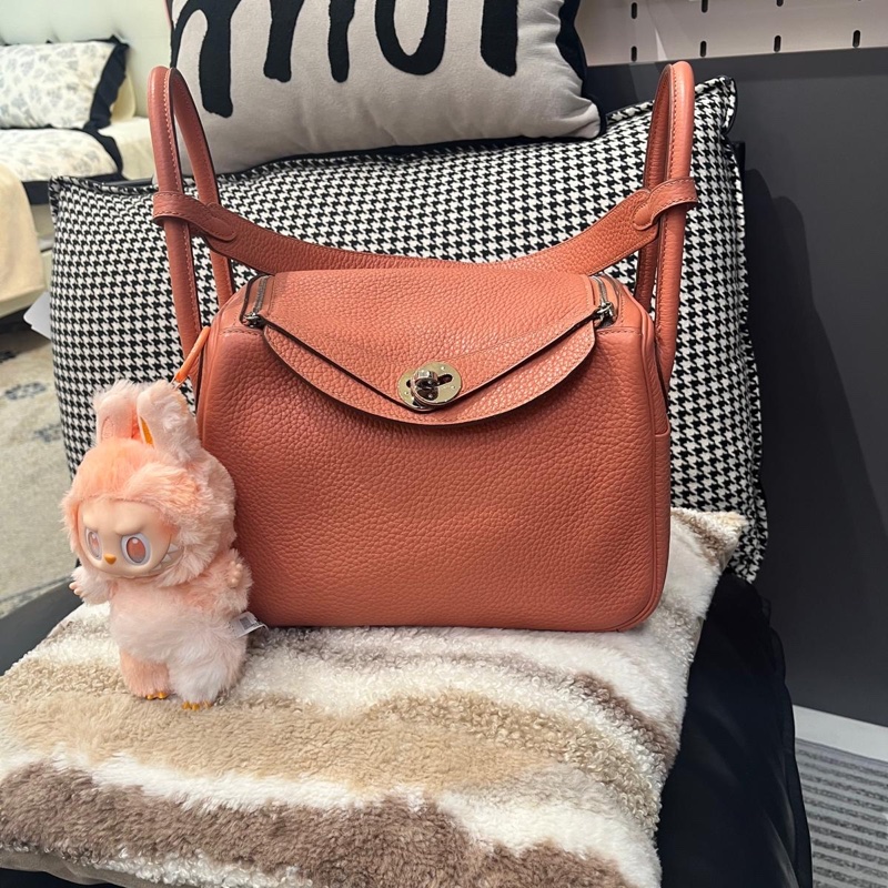 Hermes Lindy 26 Stamp [Q] 龍蝦粉銀扣-3