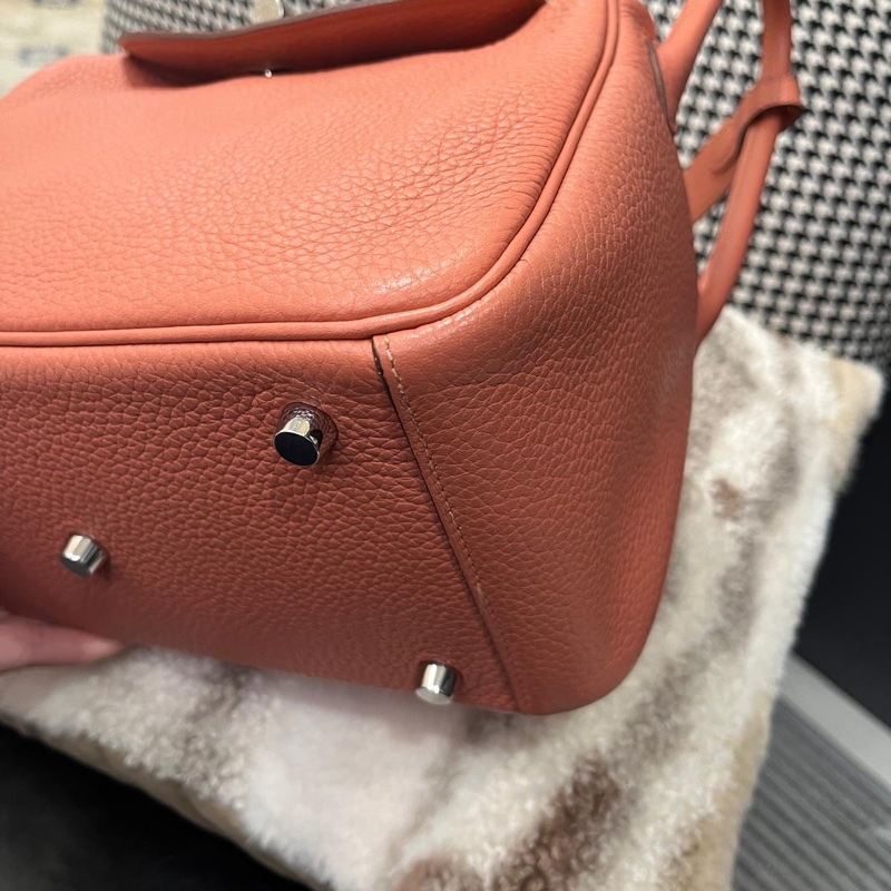 Hermes Lindy 26 Stamp [Q] 龍蝦粉銀扣-6