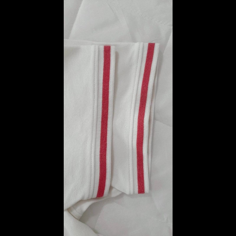 （日本製MIJ）BURBERRY博柏利 GOLF高爾夫球 戰馬 男拼色透氣網眼布短袖POLO衫3號-5