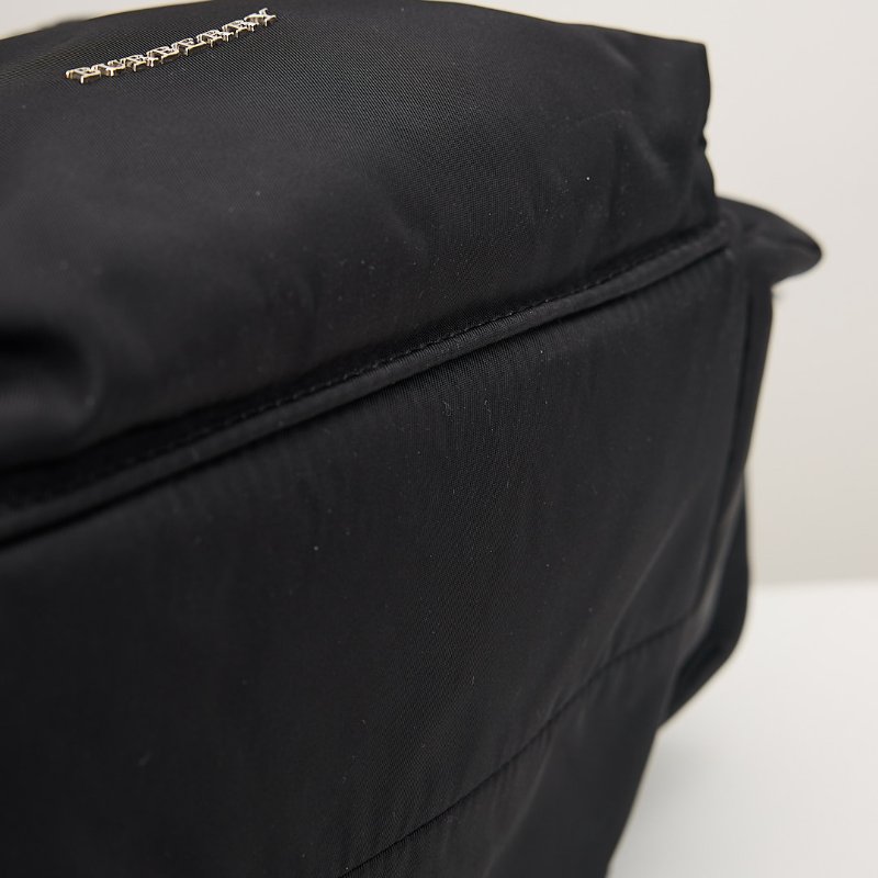 二手Burberry 尼龍後背包/中號黑色-5