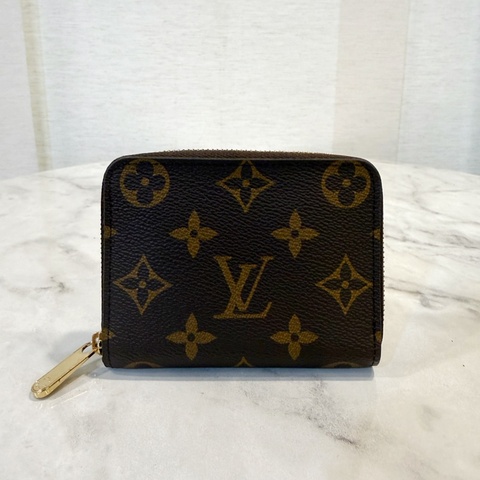 LV 原花金釦ㄇ拉零錢卡包M60067