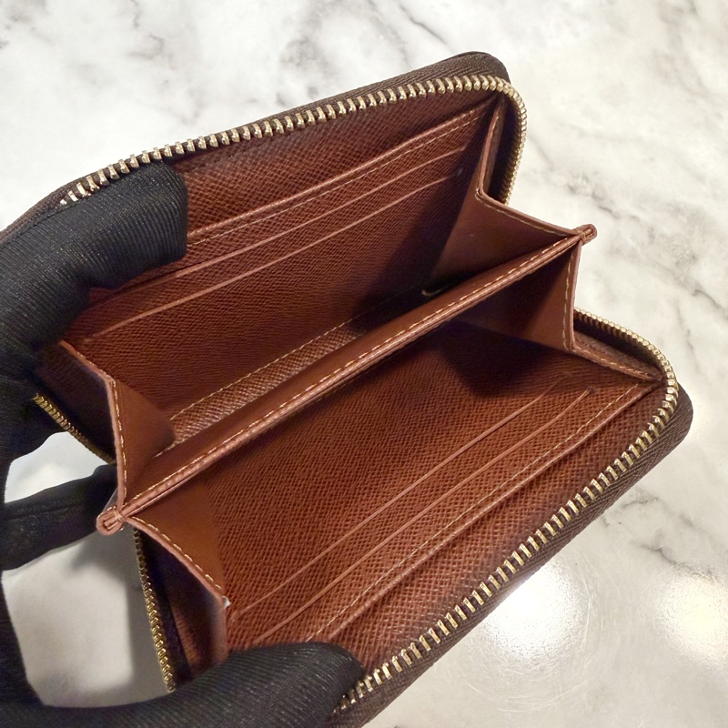 LV 原花金釦ㄇ拉零錢卡包M60067-10