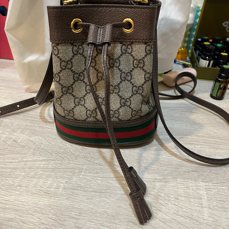 Gucci Ophidia老花小水桶-1