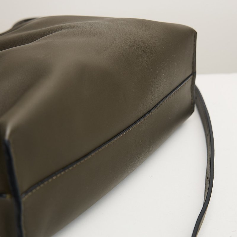 二手Loewe Mini flamenco 新款福袋包/深卡其綠-4