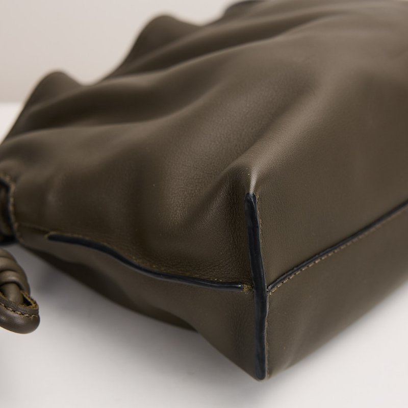 二手Loewe Mini flamenco 新款福袋包/深卡其綠-5