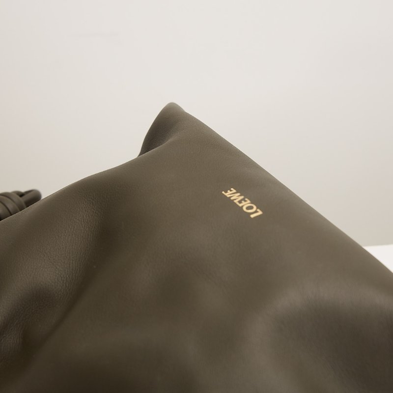 二手Loewe Mini flamenco 新款福袋包/深卡其綠-7