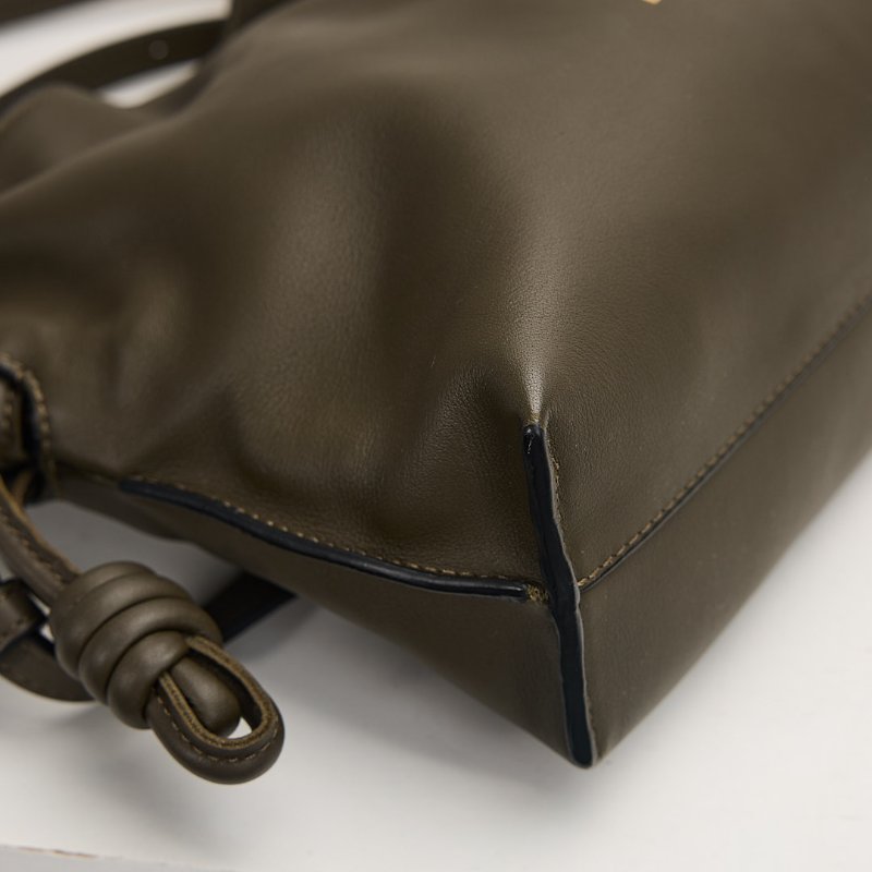 二手Loewe Mini flamenco 新款福袋包/深卡其綠-9