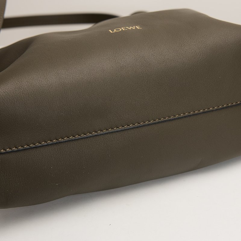 二手Loewe Mini flamenco 新款福袋包/深卡其綠-10