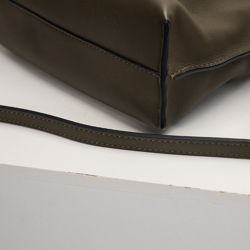 二手Loewe Mini flamenco 新款福袋包/深卡其綠-11