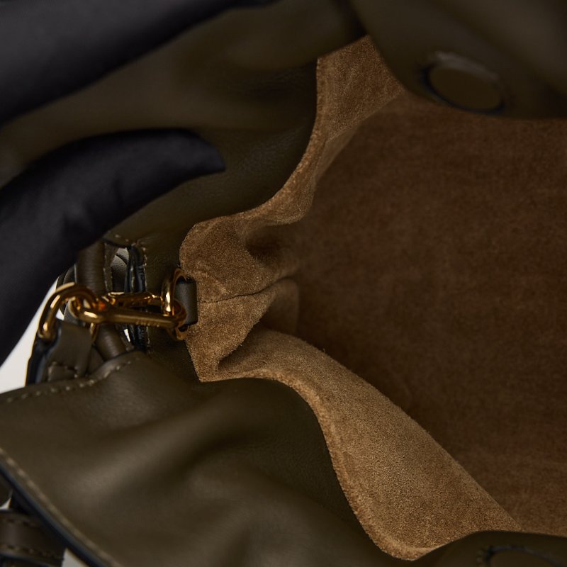 二手Loewe Mini flamenco 新款福袋包/深卡其綠-12