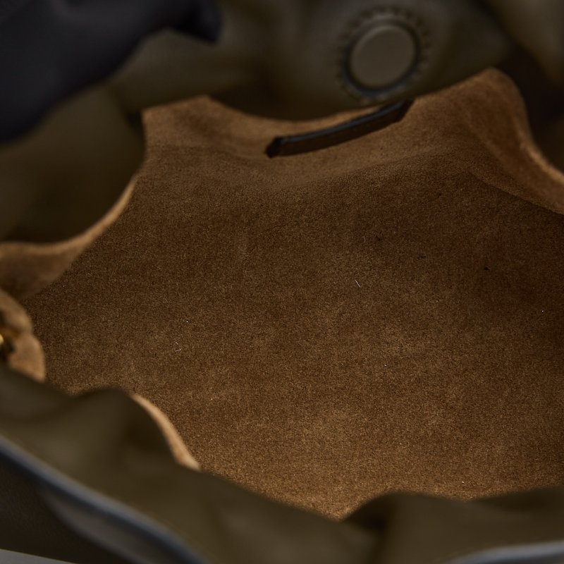 二手Loewe Mini flamenco 新款福袋包/深卡其綠-17