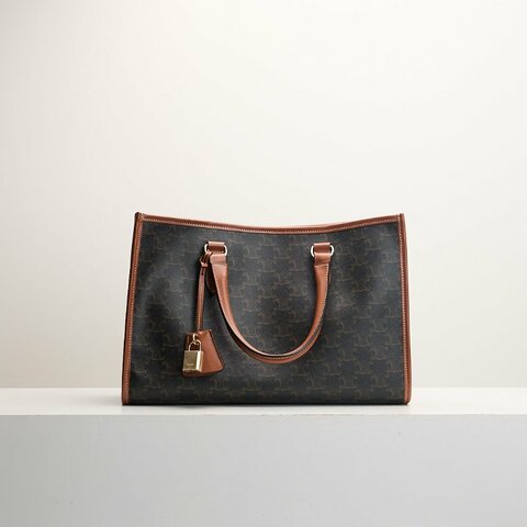 二手Celine Mini horizontal cabas老花托特包