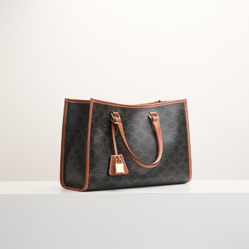 二手Celine Mini horizontal cabas老花托特包-1