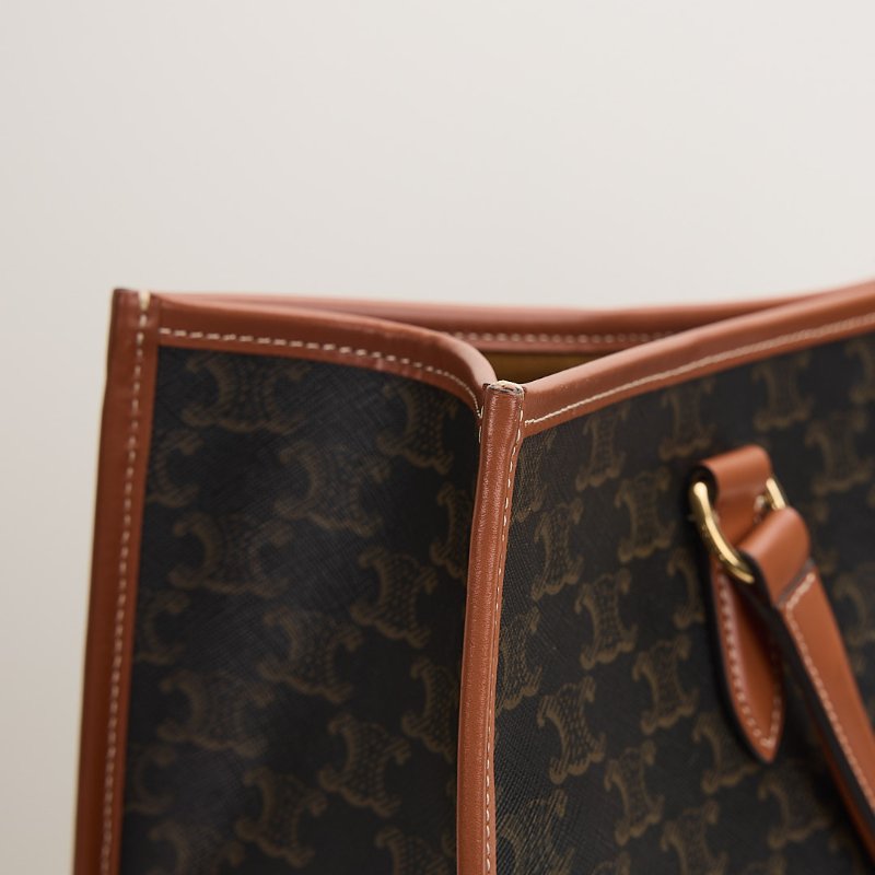 二手Celine Mini horizontal cabas老花托特包-10