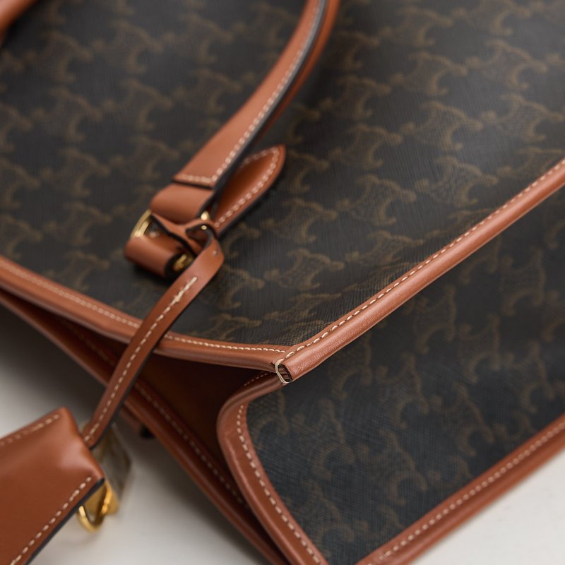 二手Celine Mini horizontal cabas老花托特包-14