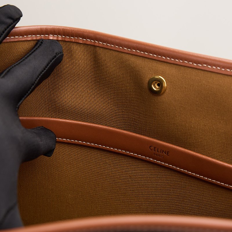 二手Celine Mini horizontal cabas老花托特包-21