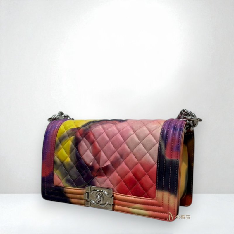 JS1333-CHANEL BOY 25 15年春夏彩色渲染羊皮口蓋包 A67086-1