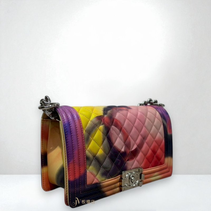JS1333-CHANEL BOY 25 15年春夏彩色渲染羊皮口蓋包 A67086-2