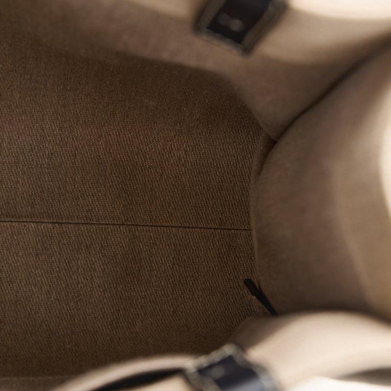 二手Chloé Woody tote亞麻帆布款/中號 熊貓配色-15