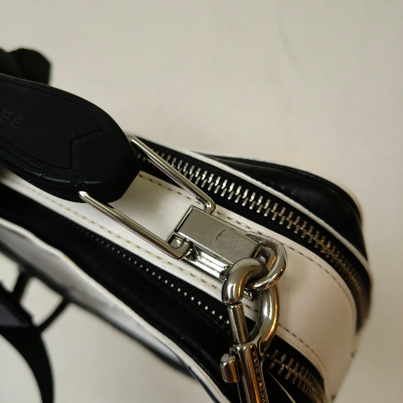 ‼️母親節狂降🫅‼️（原$4800）只到5/10⏰㊣✨ Marc Jacobs✨馬克·雅各布斯 MJ THE MINI BOX BAG20 黑白 牛皮 餐盒包 手提包 肩背包 斜背包/二手精品/二手包/保證正品-23