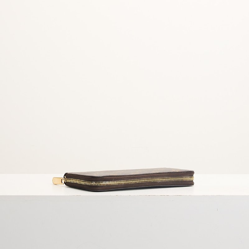 二手Lv M42616 拉鍊長夾 老花-3