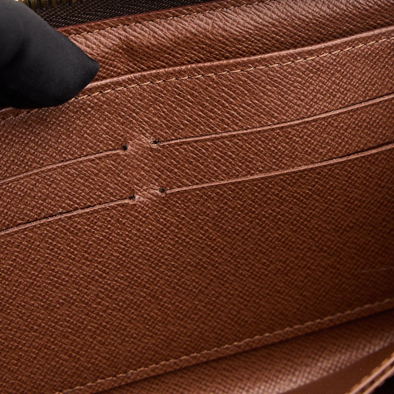 二手Lv M42616 拉鍊長夾 老花-16