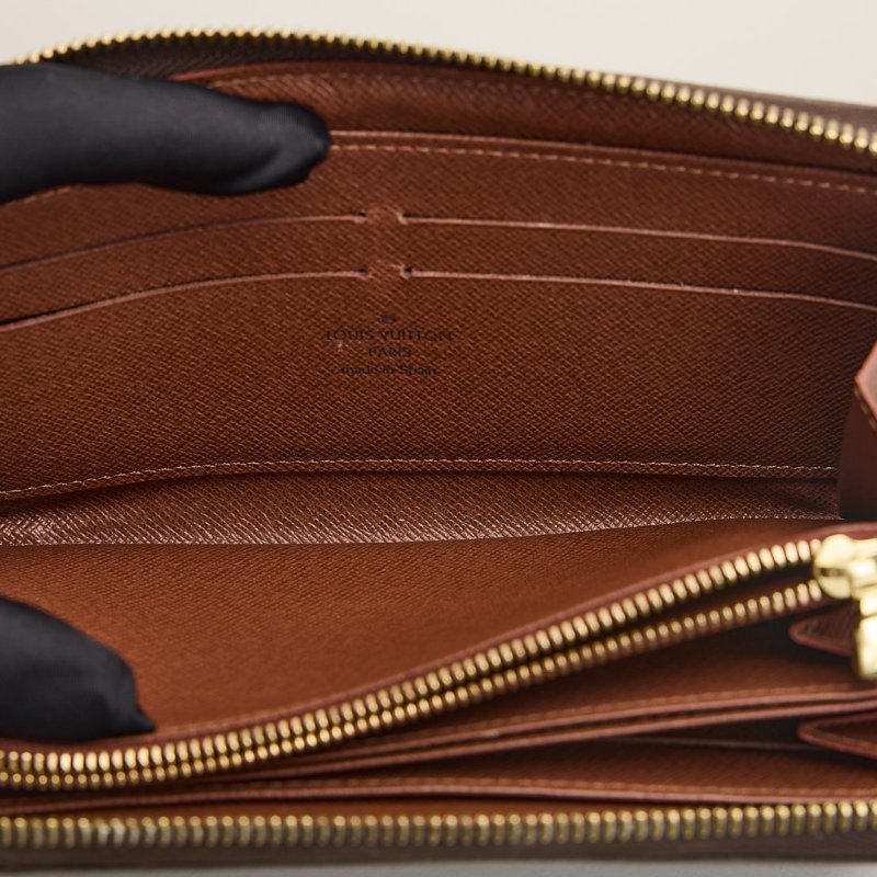 二手Lv M42616 拉鍊長夾 老花-20