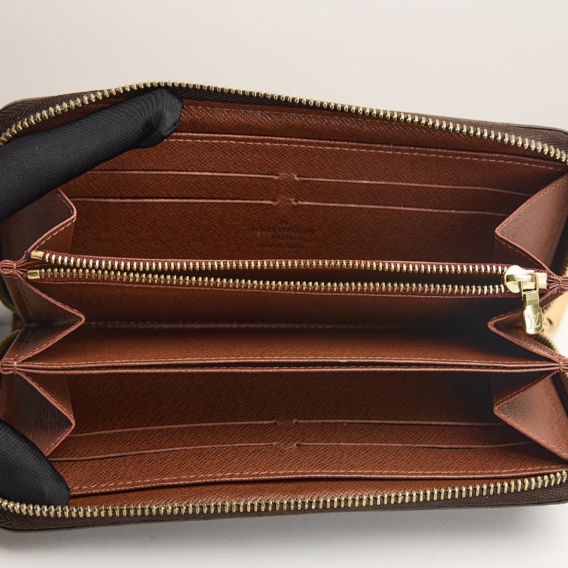 二手Lv M42616 拉鍊長夾 老花-21