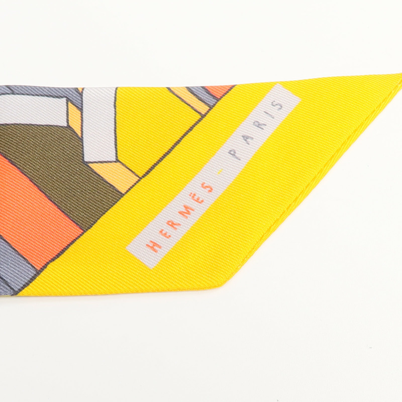 HERMES 絲質Twilly絲巾-4