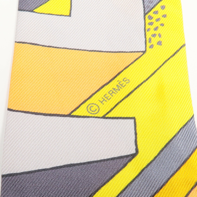 HERMES 絲質Twilly絲巾-5