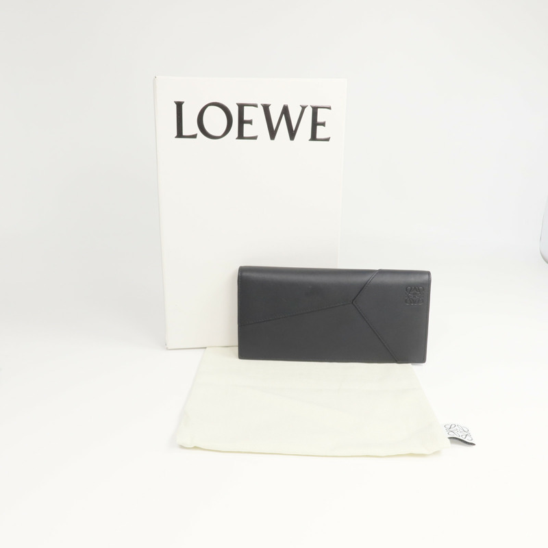 LOEWE 牛皮皮革Puzzle Long Horizontal Wallet長錢包-9