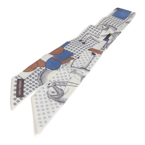 HERMES 絲質Twilly絲巾
