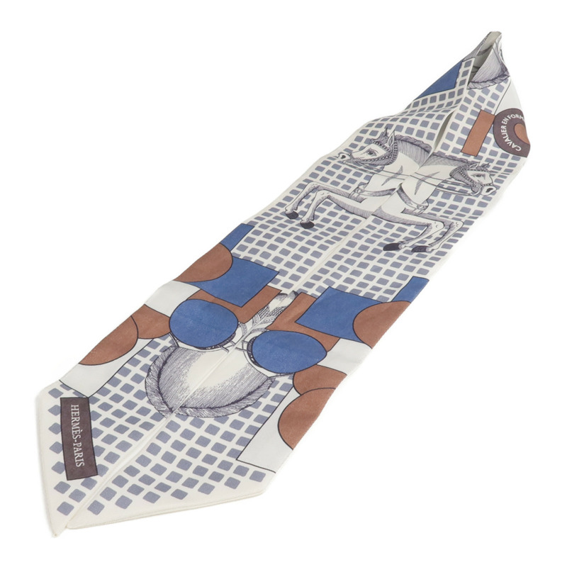 HERMES 絲質Twilly絲巾-2