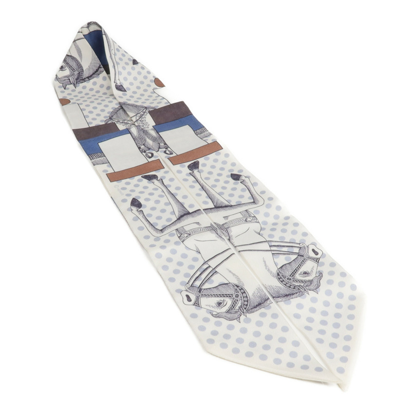 HERMES 絲質Twilly絲巾-3