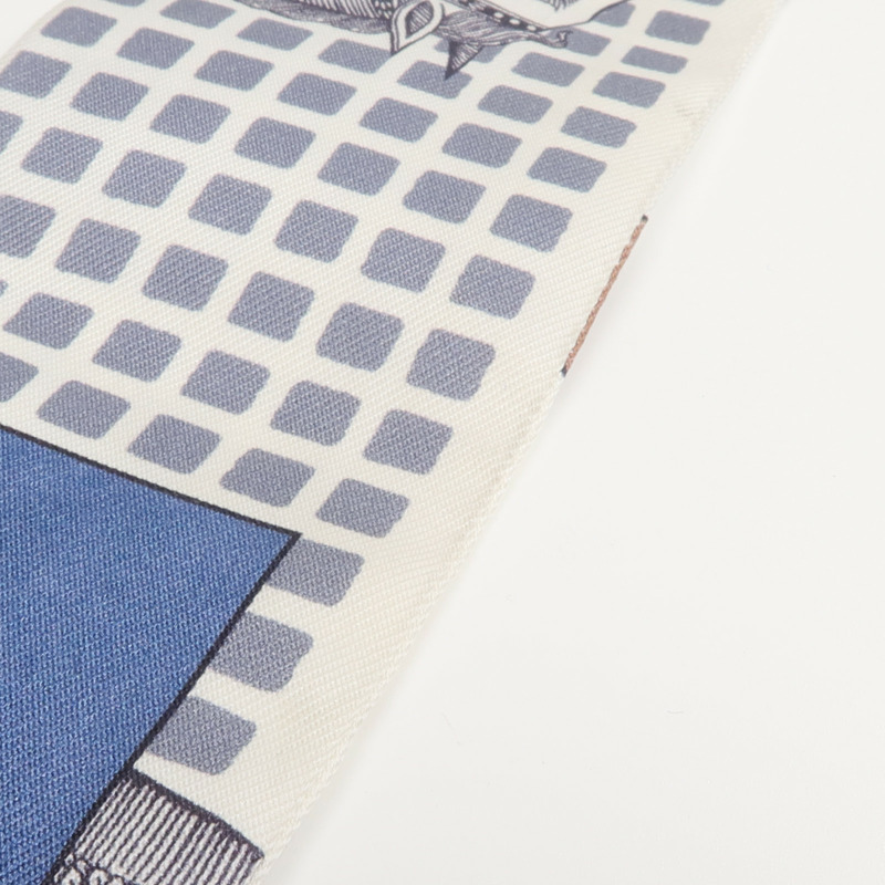 HERMES 絲質Twilly絲巾-8