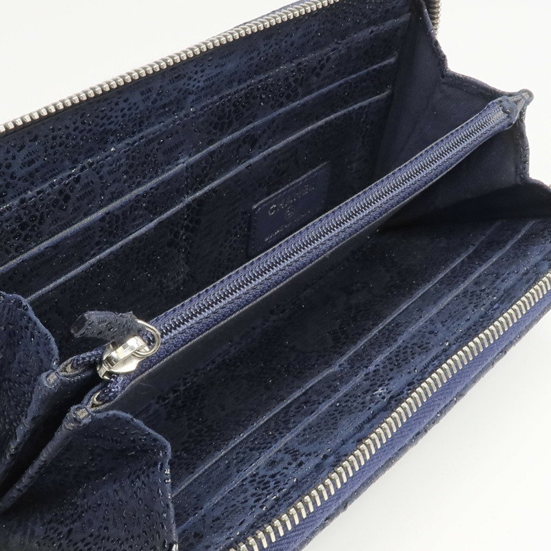 CHANEL 塗層帆布Long Zip-around Wallet長錢包-5