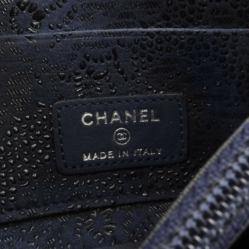 CHANEL 塗層帆布Long Zip-around Wallet長錢包-6