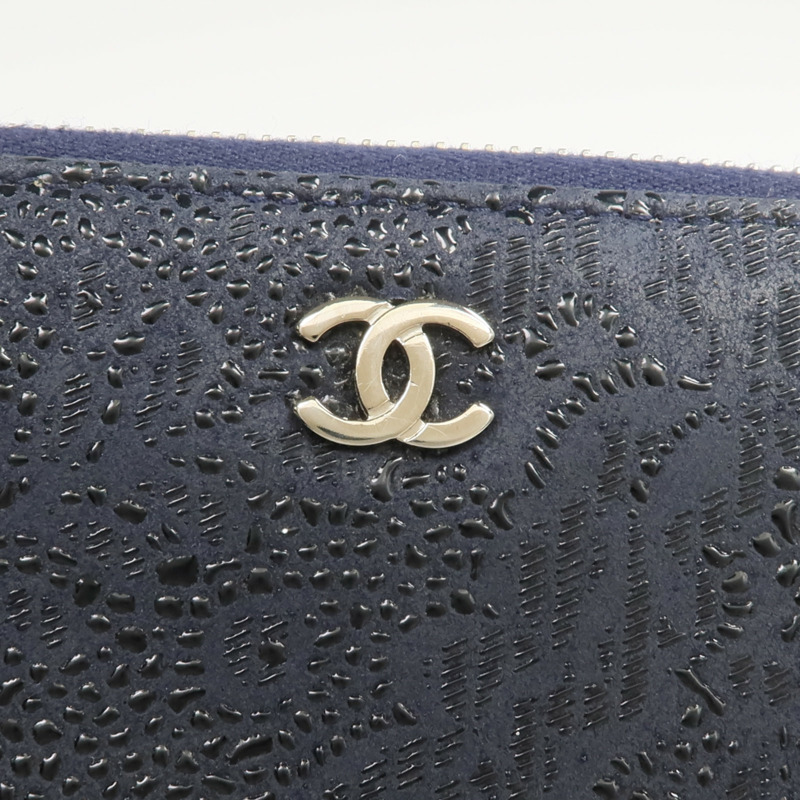 CHANEL 塗層帆布Long Zip-around Wallet長錢包-9
