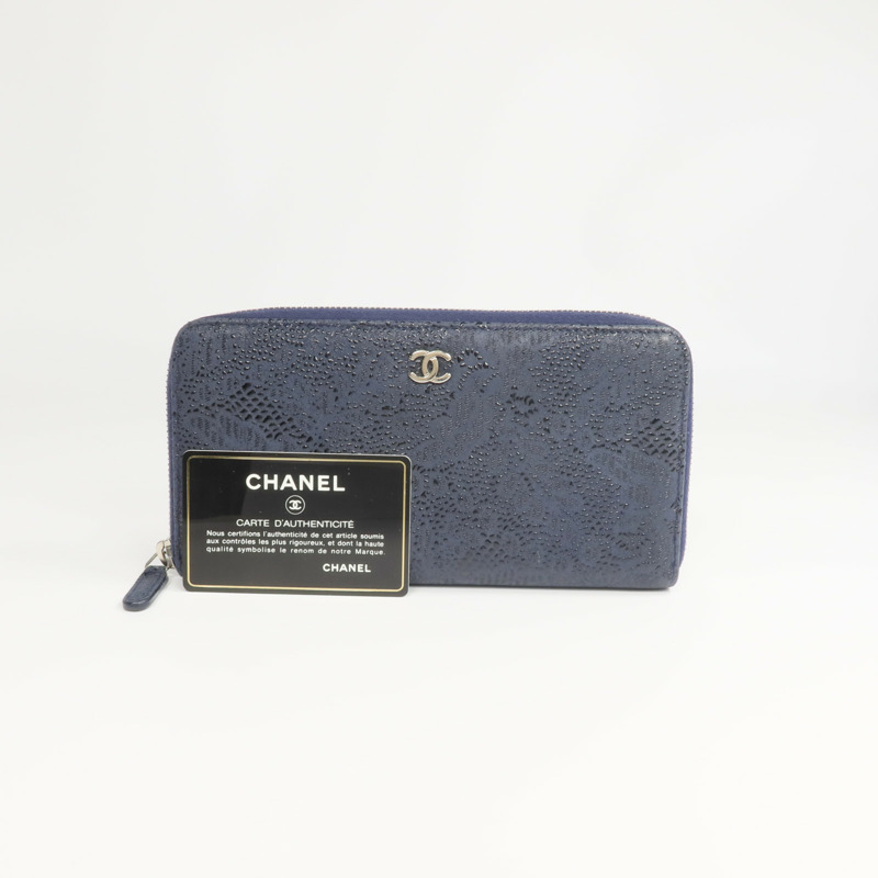 CHANEL 塗層帆布Long Zip-around Wallet長錢包-11