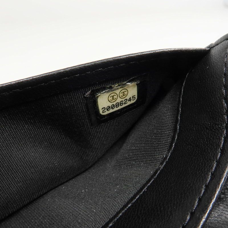 CHANEL 羊皮皮革Boy Wallet長錢包-7