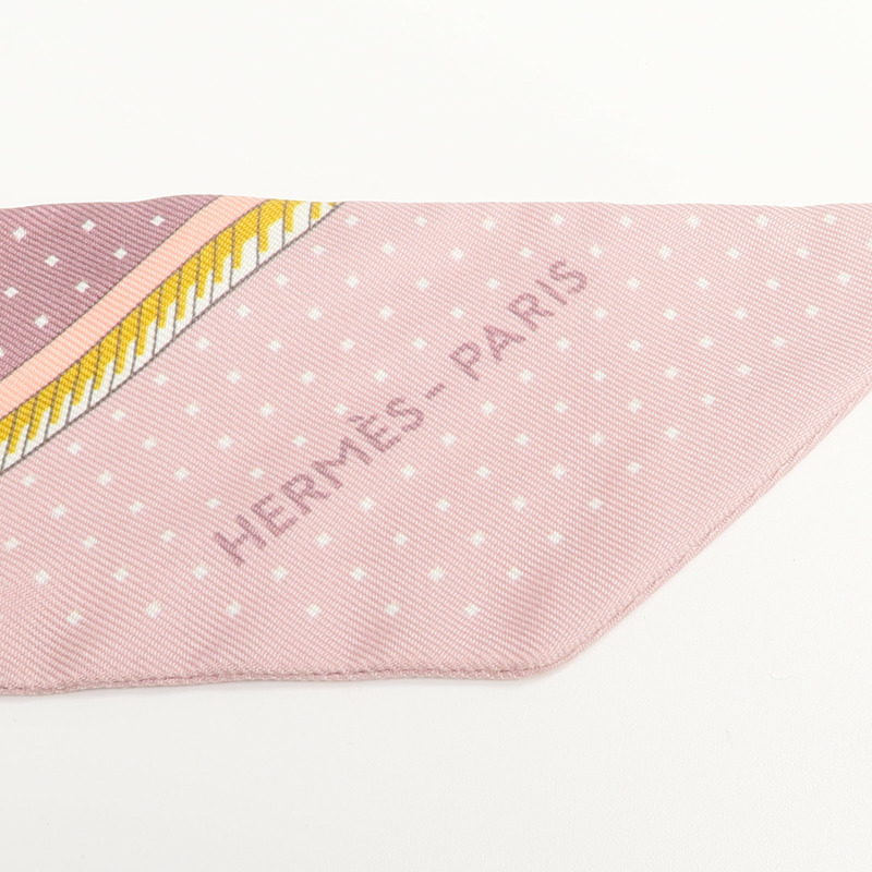 HERMES 絲質Twilly絲巾-4