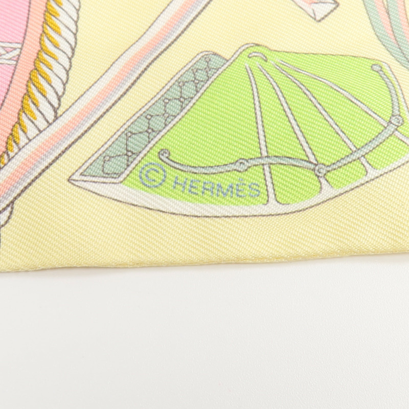 HERMES 絲質Twilly絲巾-5