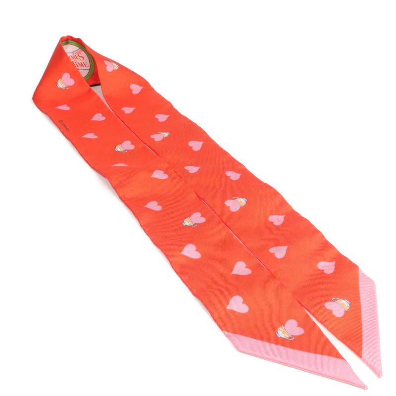 HERMES 絲質Twilly絲巾-3