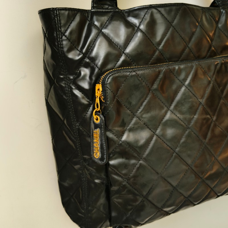 ‼️母親節狂降🫅‼️（原$35800）只到5/10⏰㊣✨CHANEL✨香奈兒 黑色 老香 小香 菱格紋 托特包 肩背包 文件包/二手包/二手精品🌳二手樹屋🌳-15