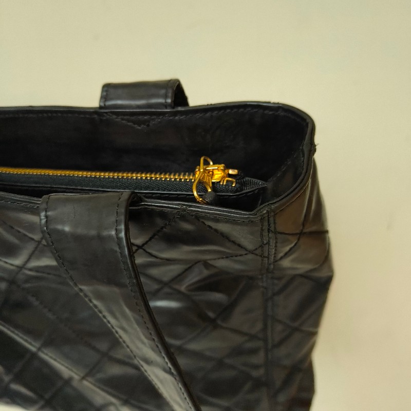 ‼️母親節狂降🫅‼️（原$35800）只到5/10⏰㊣✨CHANEL✨香奈兒 黑色 老香 小香 菱格紋 托特包 肩背包 文件包/二手包/二手精品🌳二手樹屋🌳-47