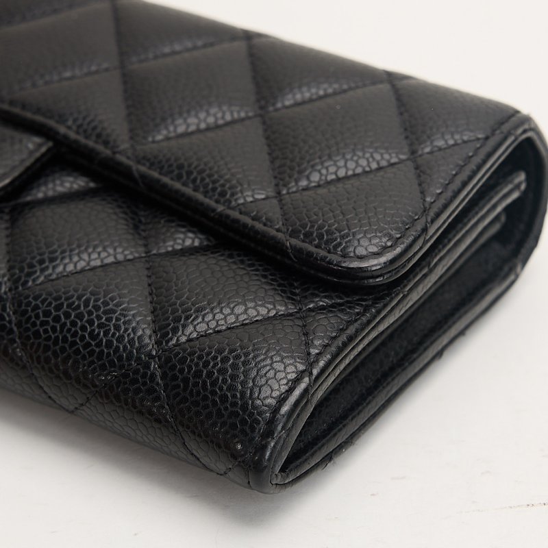 二手Chanel cf長夾/黑金牛-5