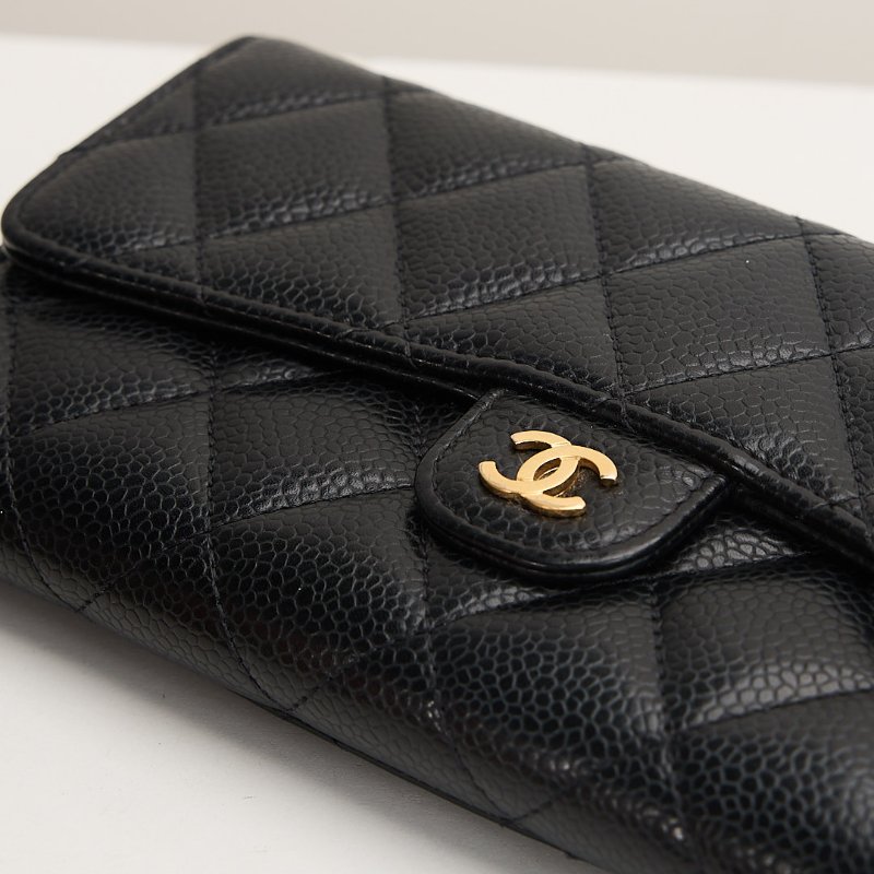 二手Chanel cf長夾/黑金牛-6